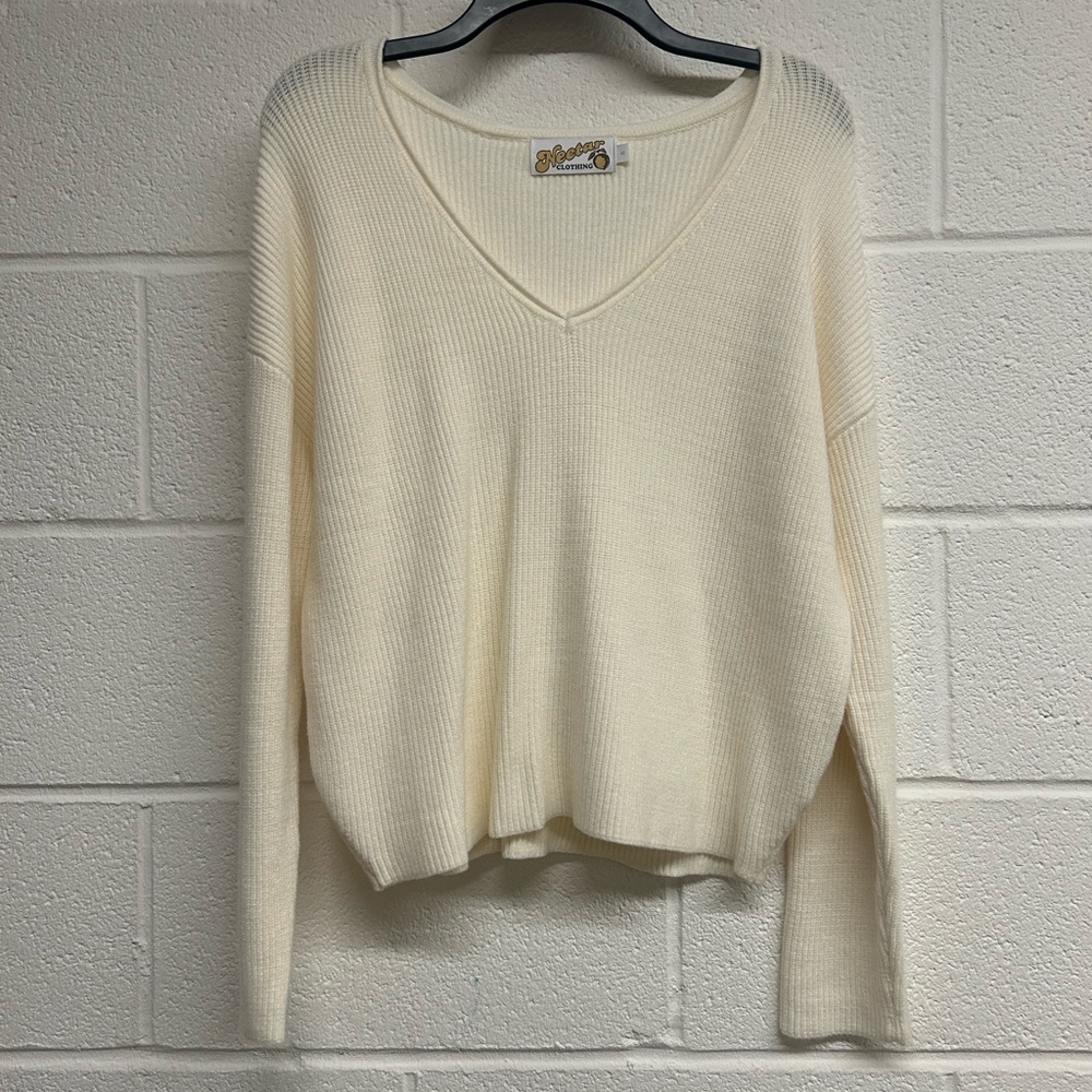 Women’s Nectar Off White Knit Blouse/Sweater - Size Small